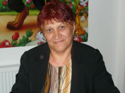 Luminiţa Baltă, prof. înv. preşcolar, la Gradiniţa PP1 Arad.